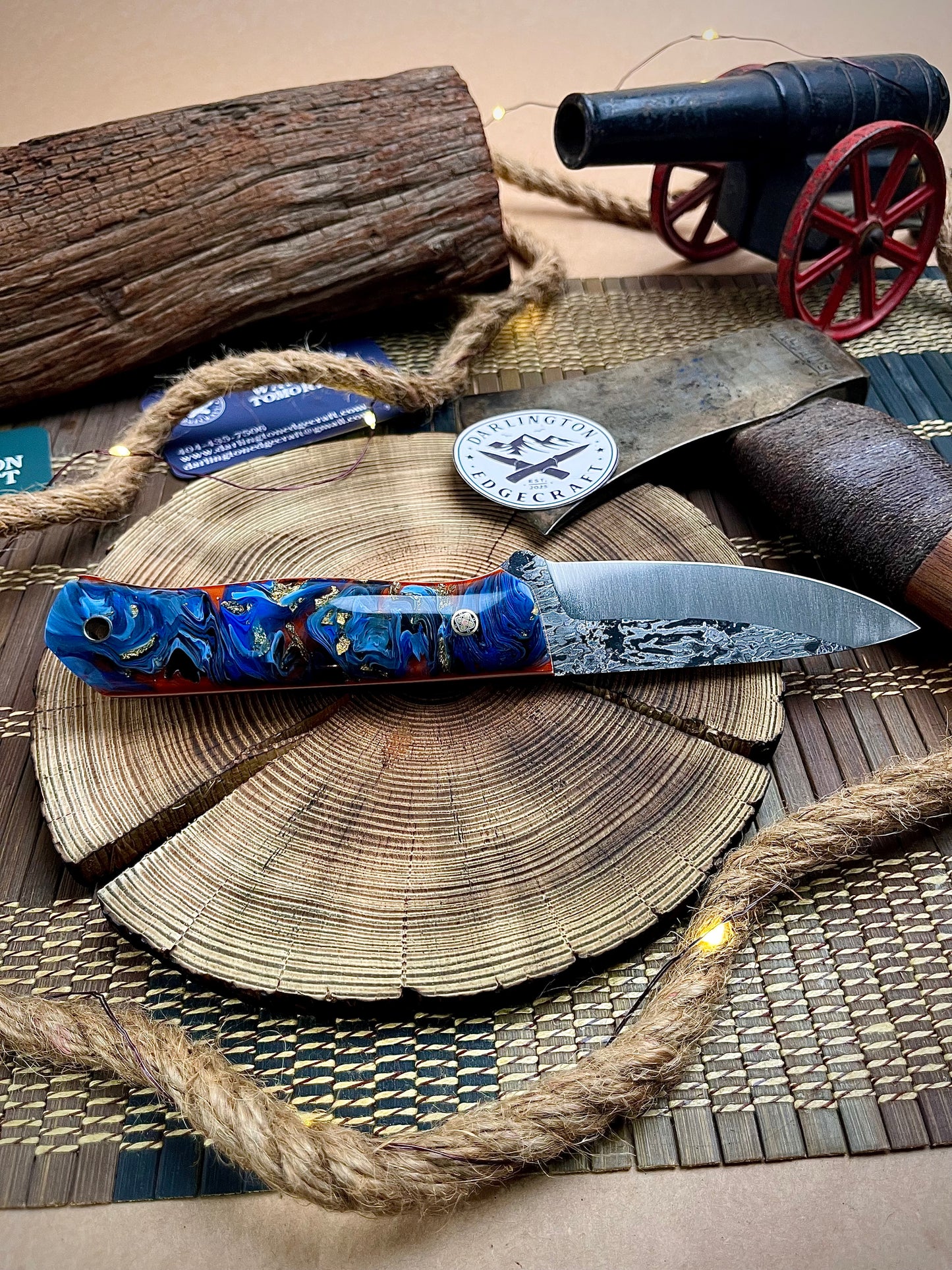 Candyman - Blue Goldleafed Resin - Tapered A2