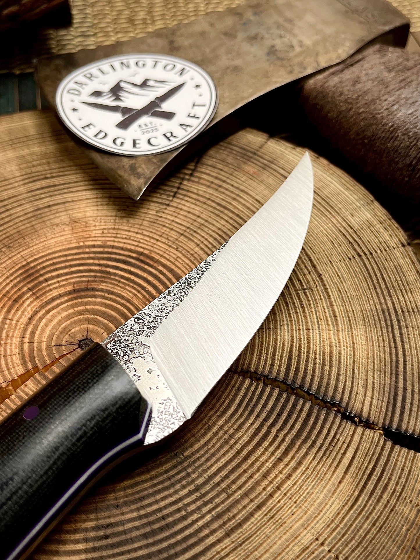 Quicksilver - Black Canvas Micarta - Tapered A2