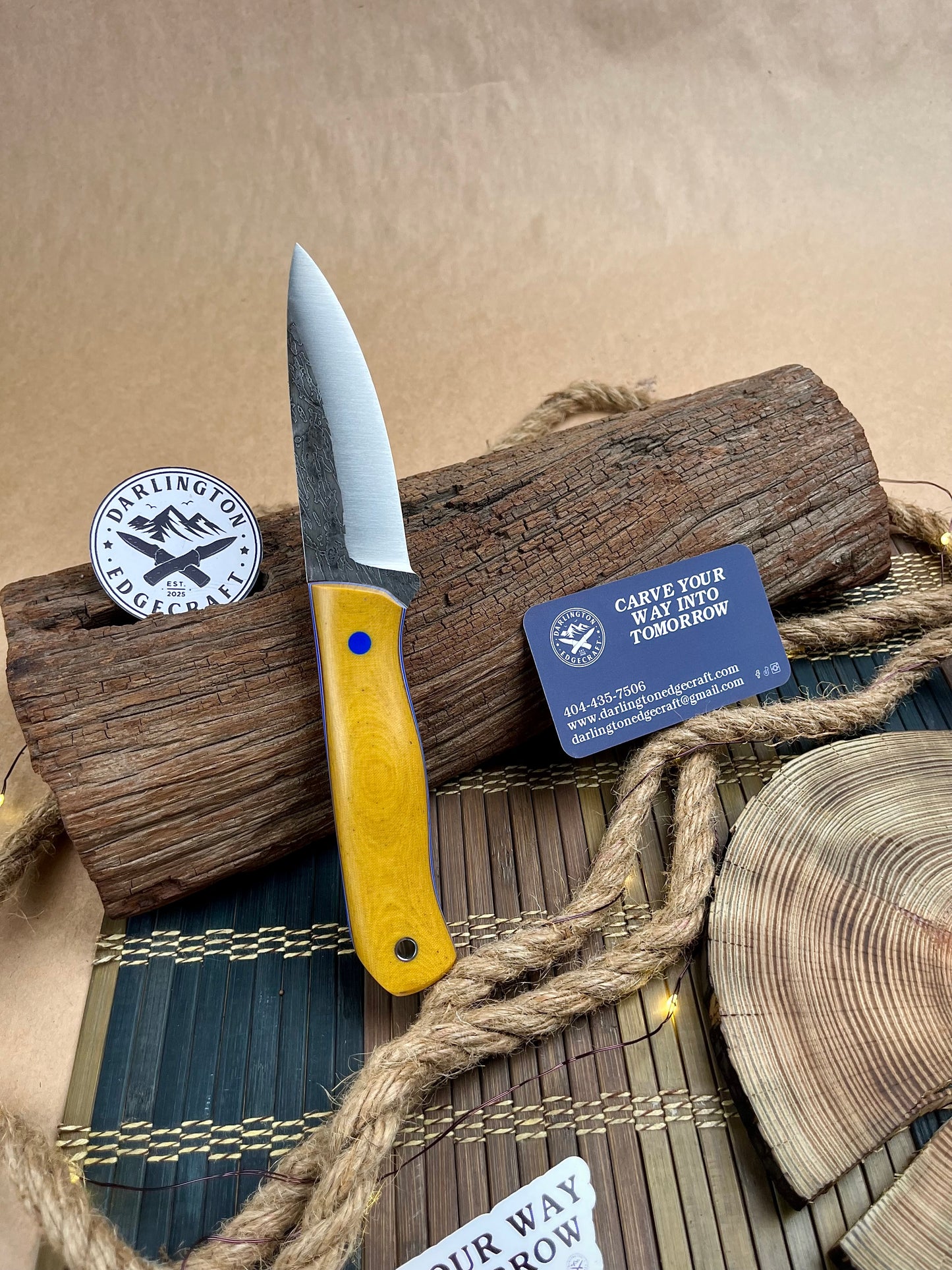 Candyman - Vintage Linen Micarta - Tapered A2