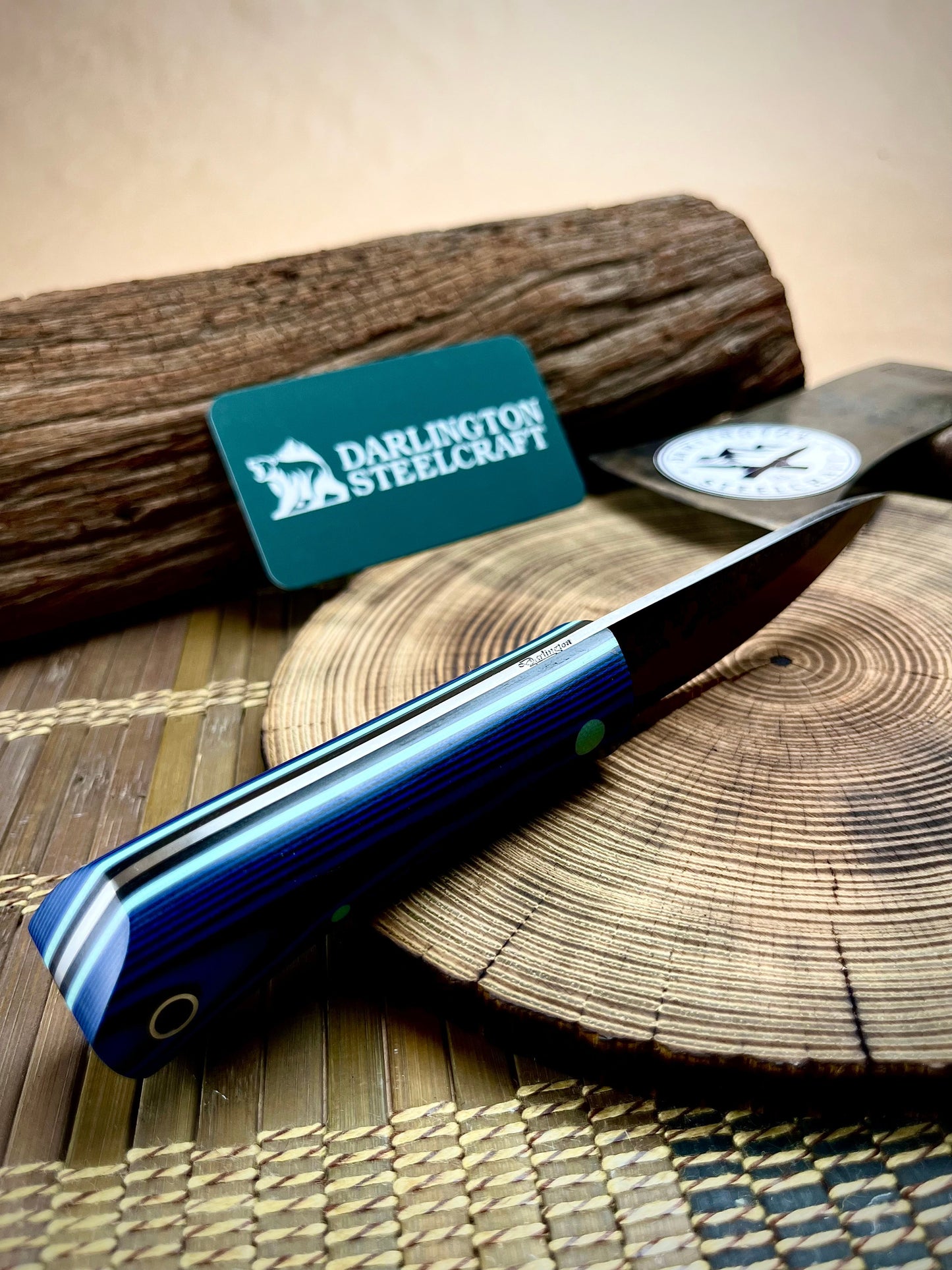 Sugar - Black and Blue G10 - Tapered 1084 Steel