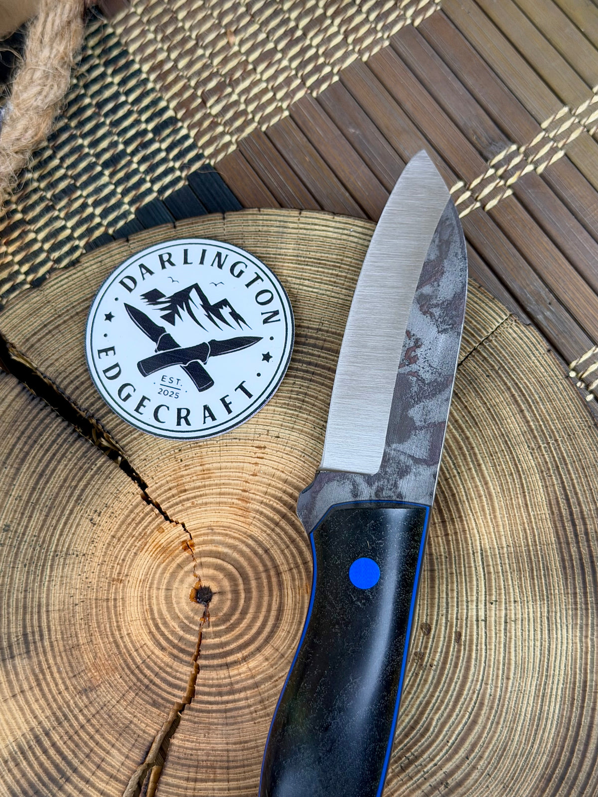 Rudolph - Green/Blue Stabilized Maple Burl - Tapered CPM154