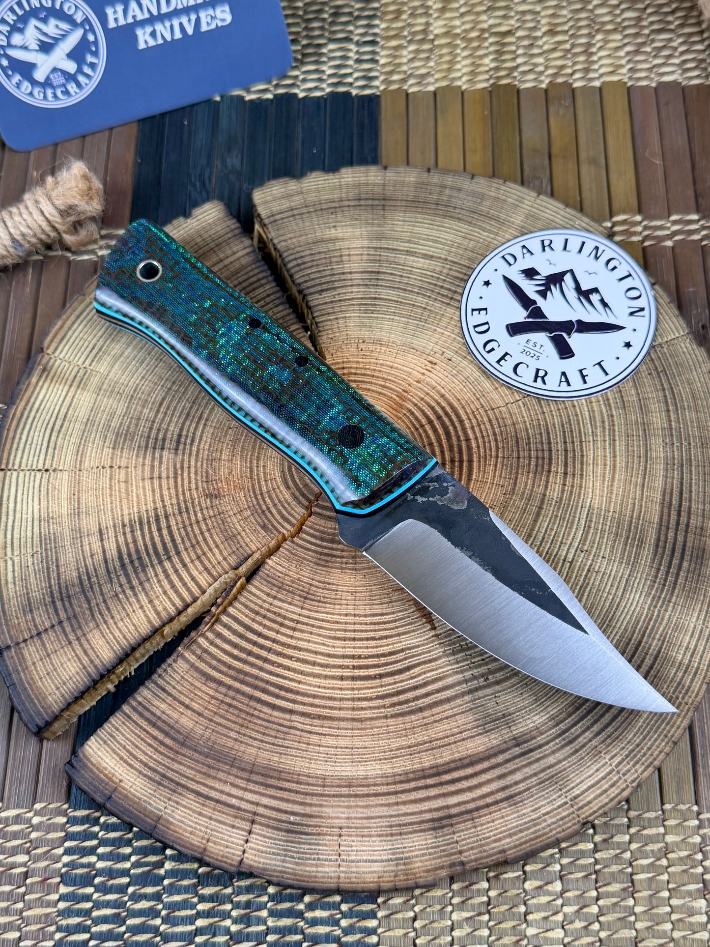 Scylla - Abalone Jute Micarta - Tapered Nitro V