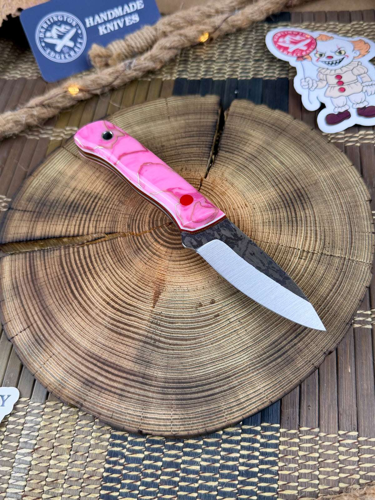 Kermit The Kephart - Pink J.Hue Customs “Resin Chaos” with Copper Mesh - Tapered A2