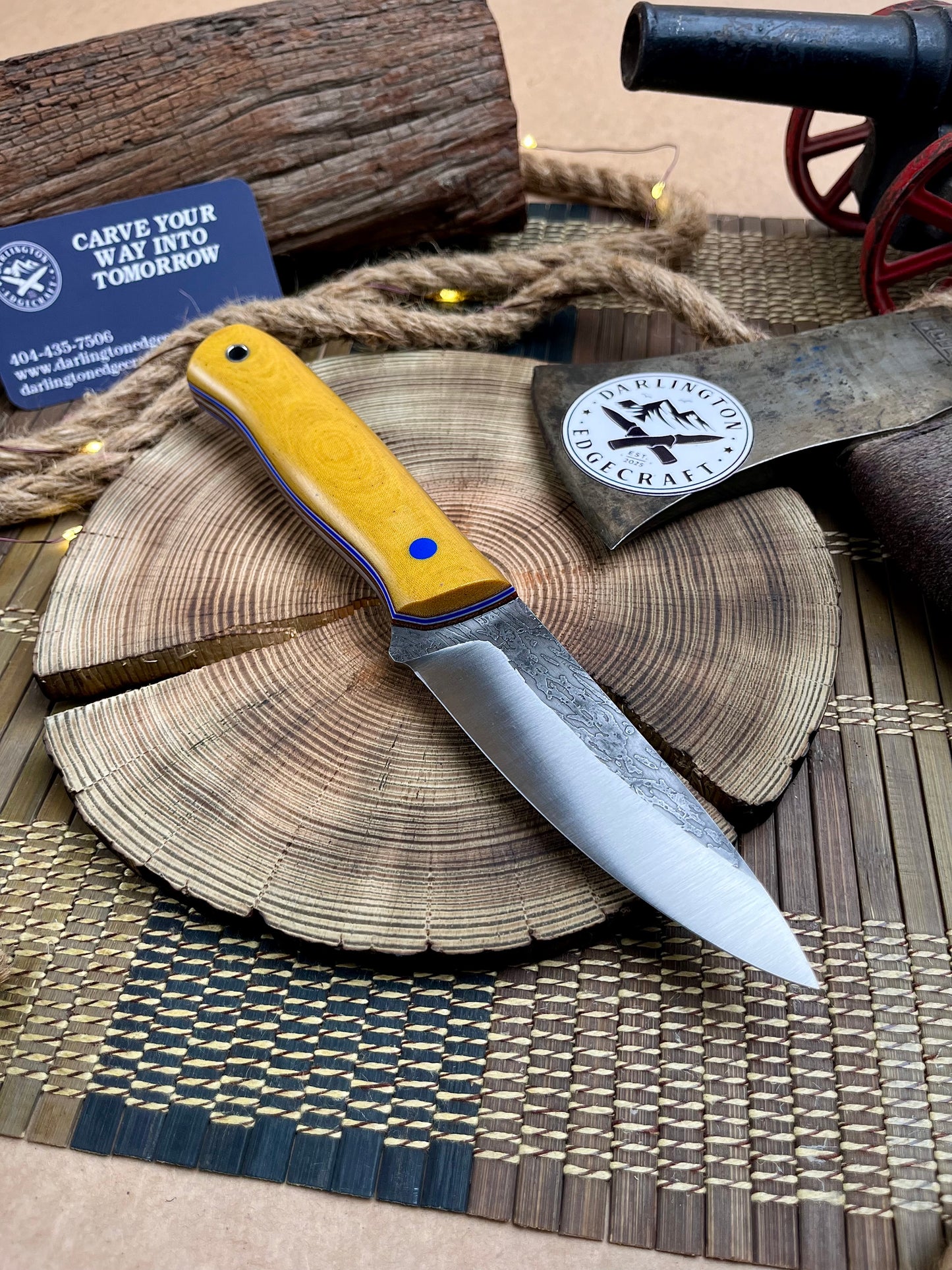 Candyman - Vintage Linen Micarta - Tapered A2