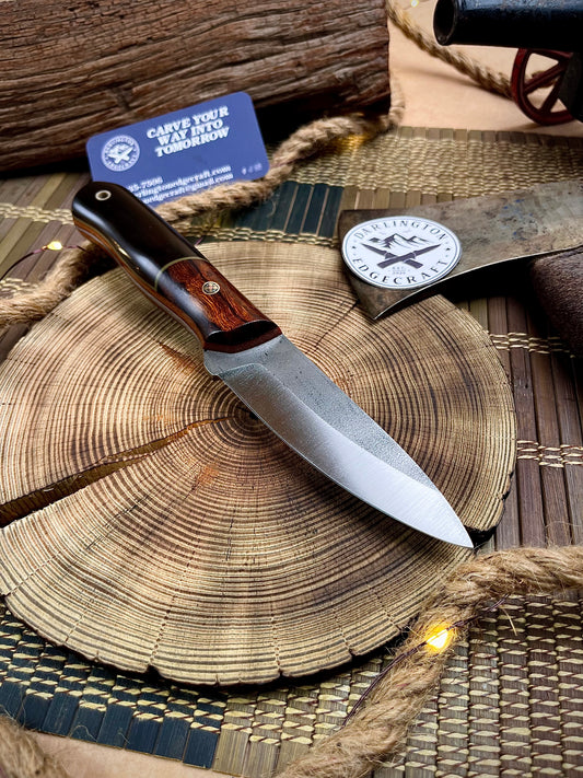 Candyman - Bolstered Espresso Micarta - Tapered CPM 154