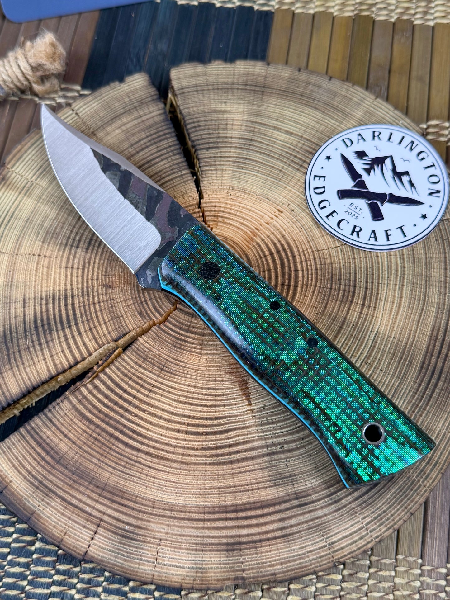 Scylla - Abalone Jute Micarta - Tapered Nitro V