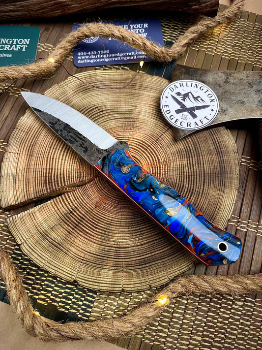 Candyman - Blue Goldleafed Resin - Tapered A2