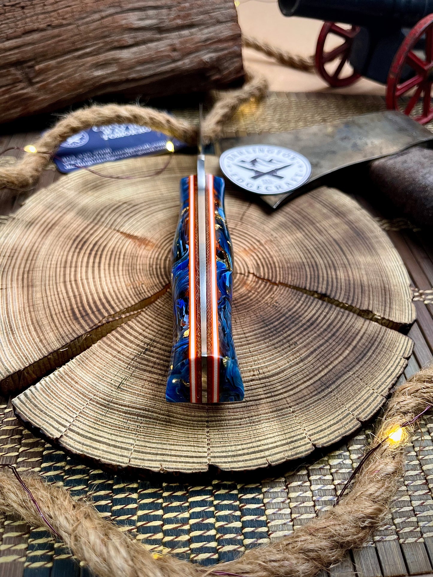 Candyman - Blue Goldleafed Resin - Tapered A2