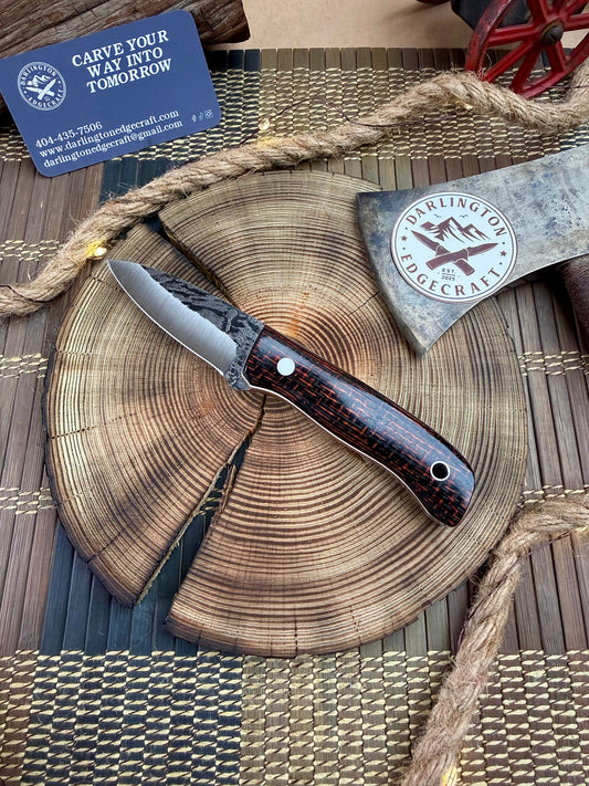 Kermit the Kephart - Red and Black Burlap - Tapered A2