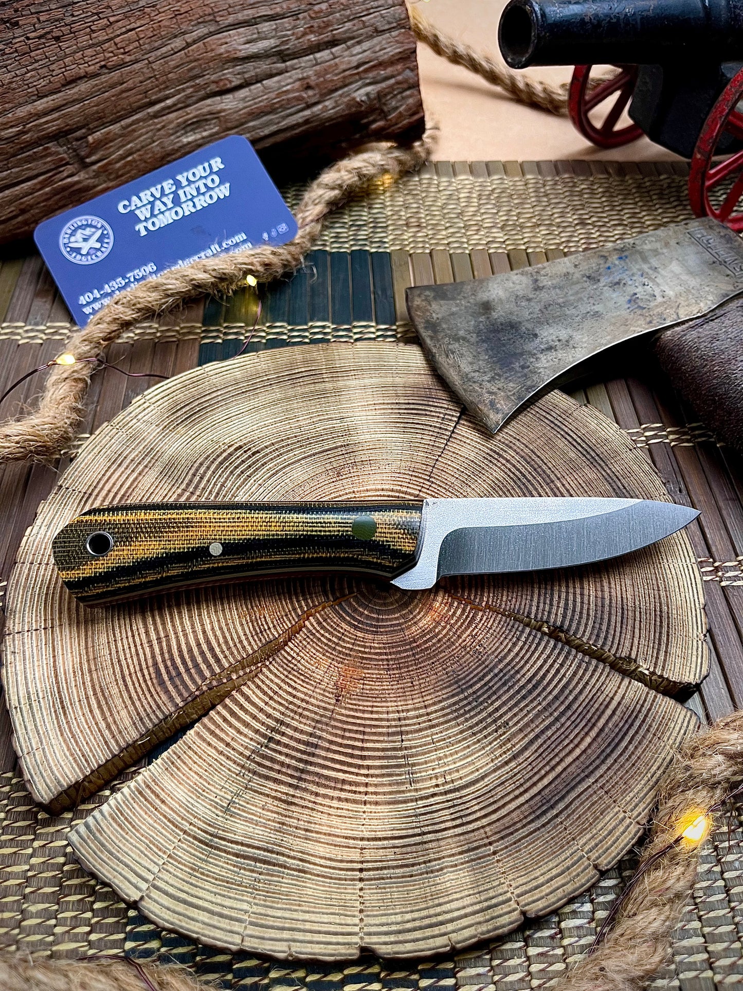 Sugar - Yellow Jacket Micarta - Tapered Nitro V