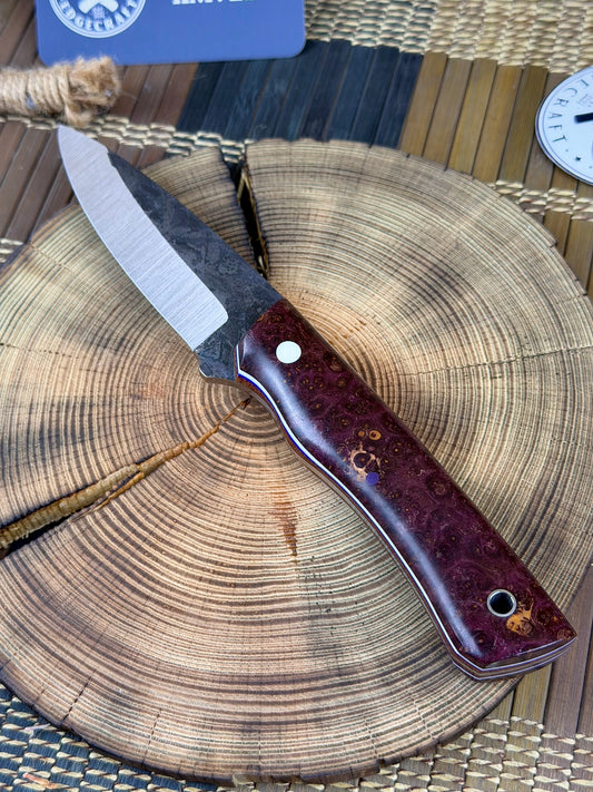 Freyja - Purple Amboyna Burl - Tapered MagnaCut