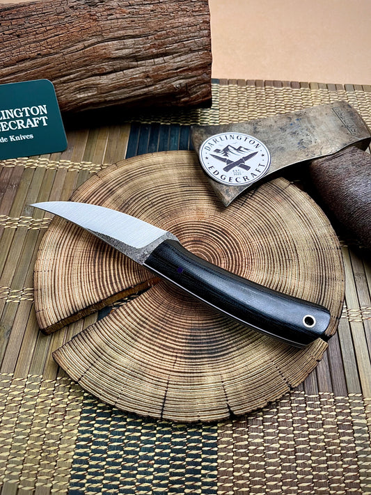 Quicksilver - Black Canvas Micarta - Tapered A2