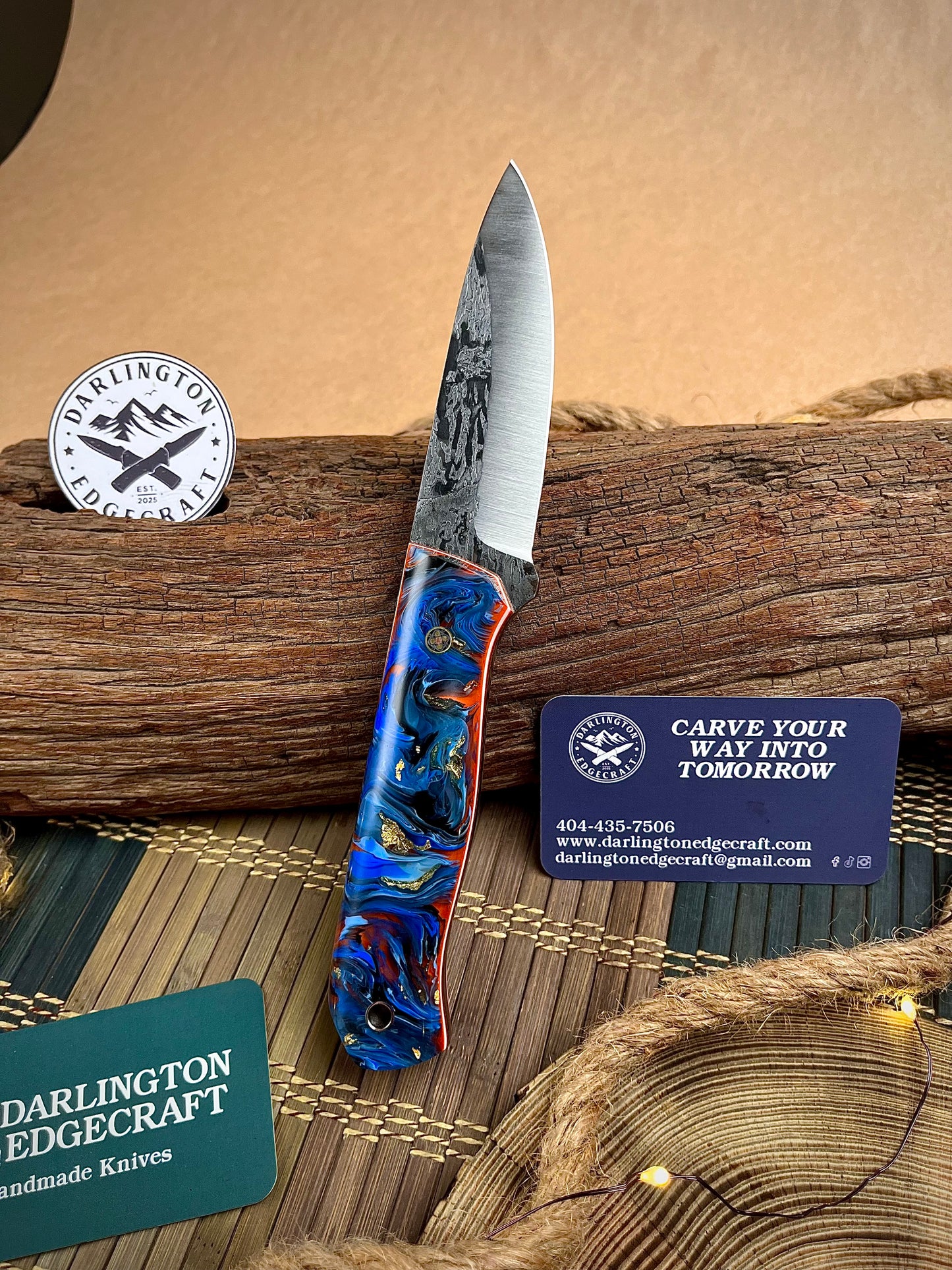 Candyman - Blue Goldleafed Resin - Tapered A2