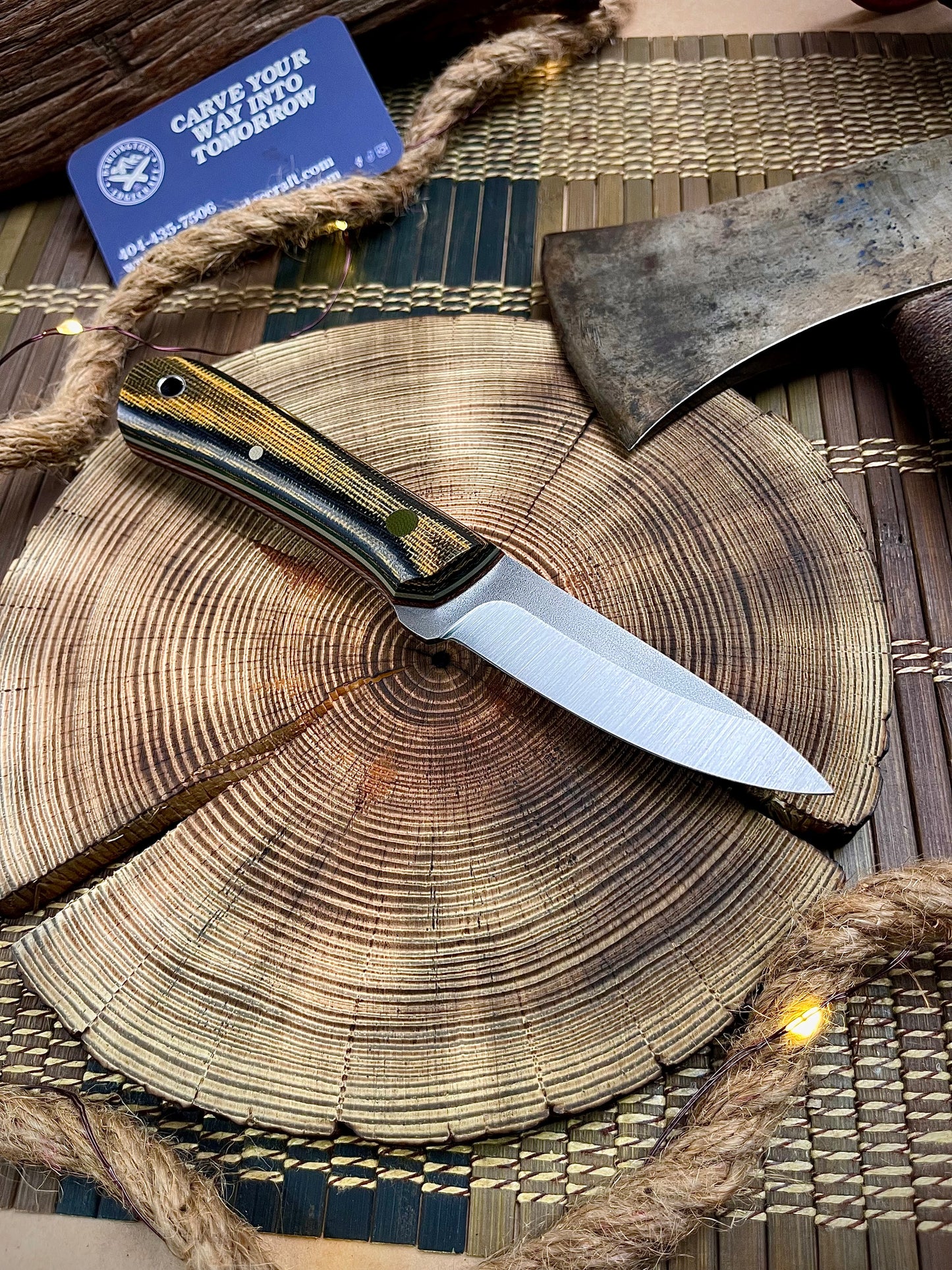 Sugar - Yellow Jacket Micarta - Tapered Nitro V