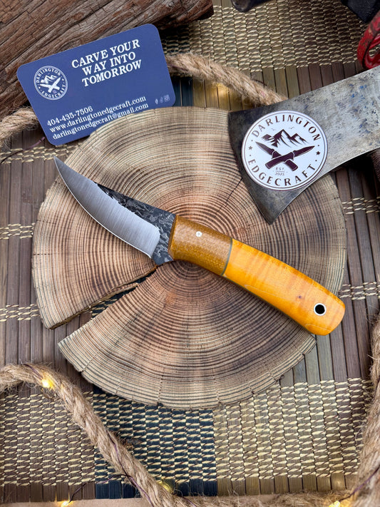 Quicksilver - Bolstered Yellow Curly Maple - Tapered A2