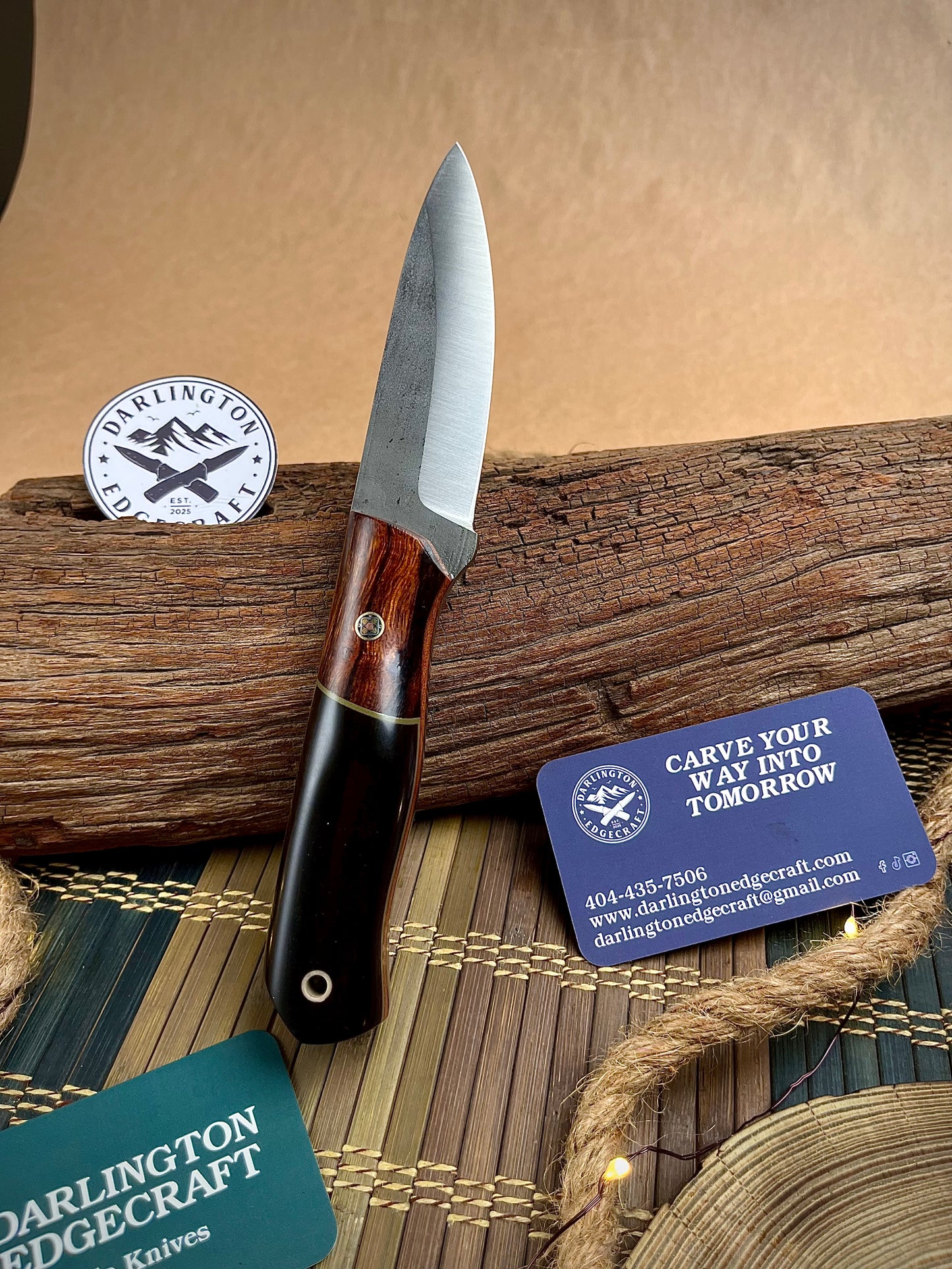 Candyman - Bolstered Espresso Micarta - Tapered CPM 154