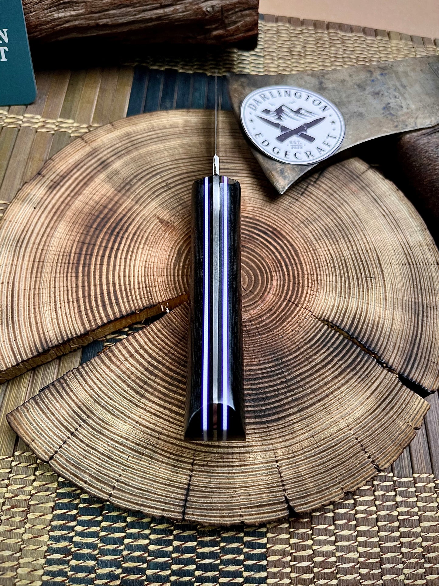 Quicksilver - Black Canvas Micarta - Tapered A2