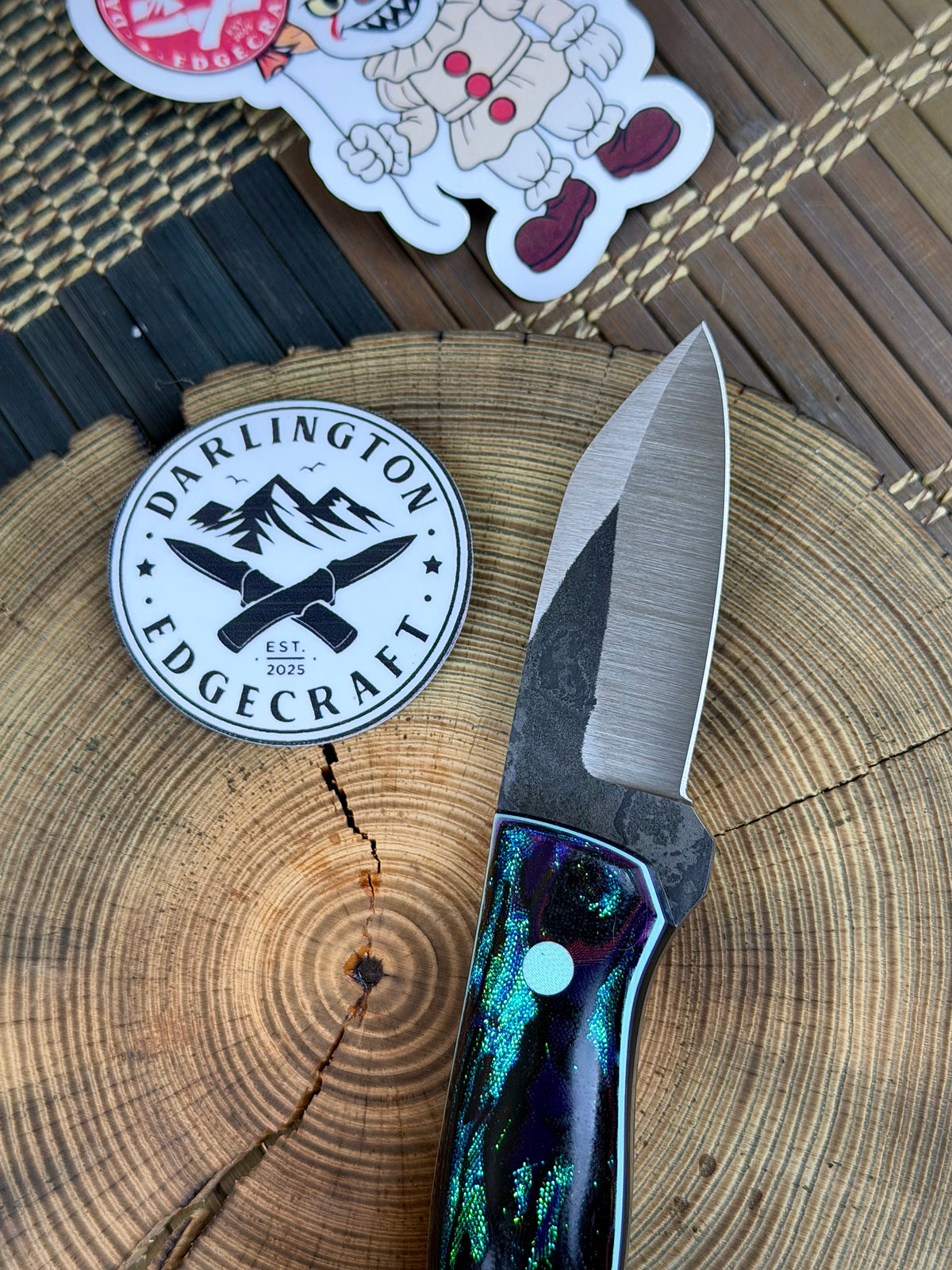 Big Foot - Abalone Burl Micarta - Tapered MagnaCut