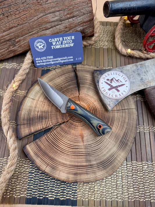 Silo - Black and Green Micarta - Tapered Nitro V