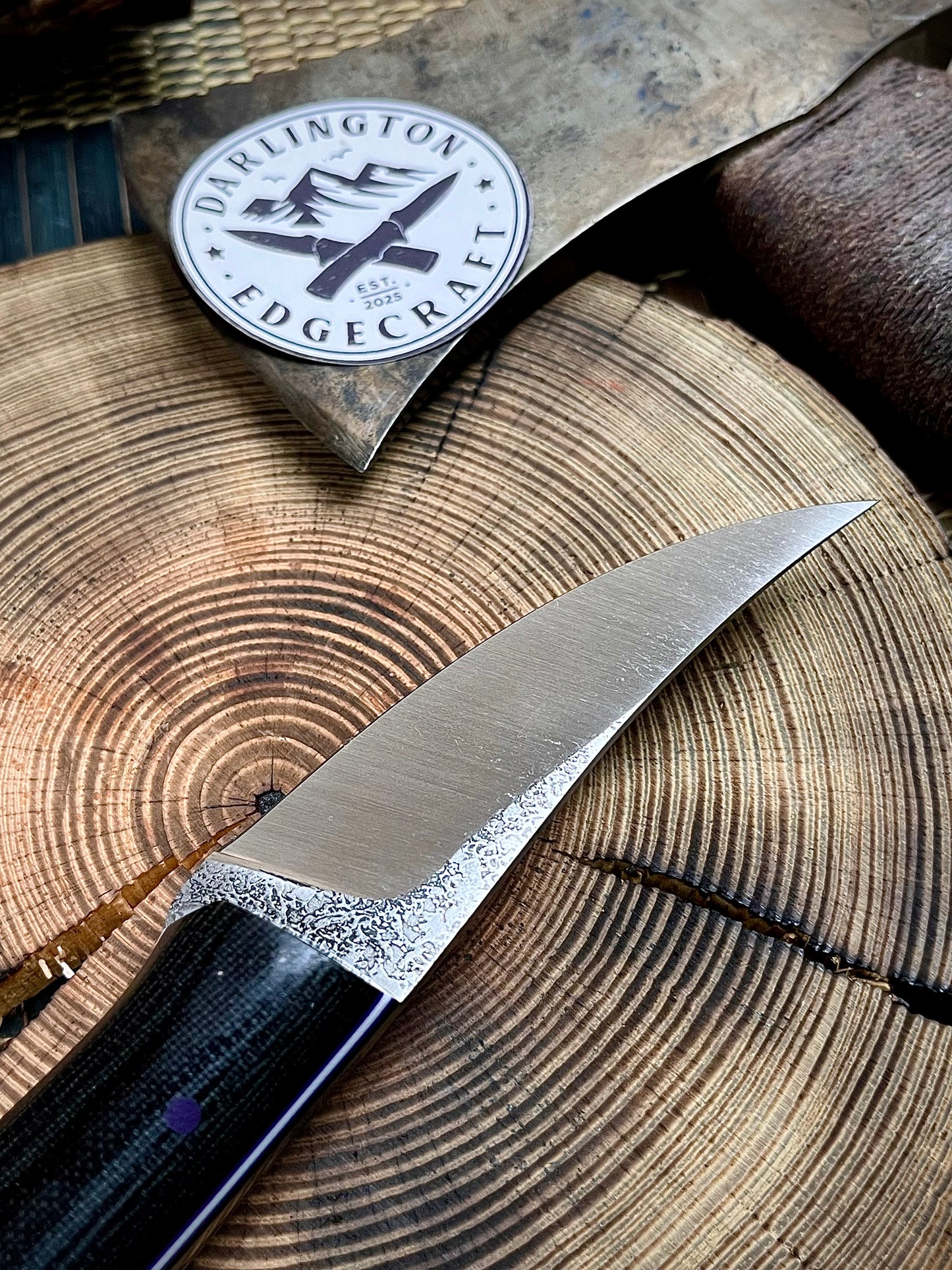 Quicksilver - Black Canvas Micarta - Tapered A2