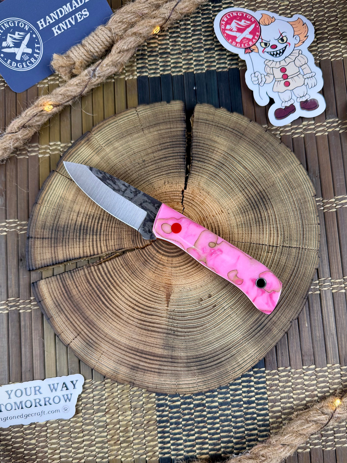 Kermit The Kephart - Pink J.Hue Customs “Resin Chaos” with Copper Mesh - Tapered A2