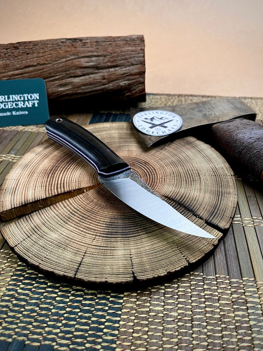 Quicksilver - Black Canvas Micarta - Tapered A2