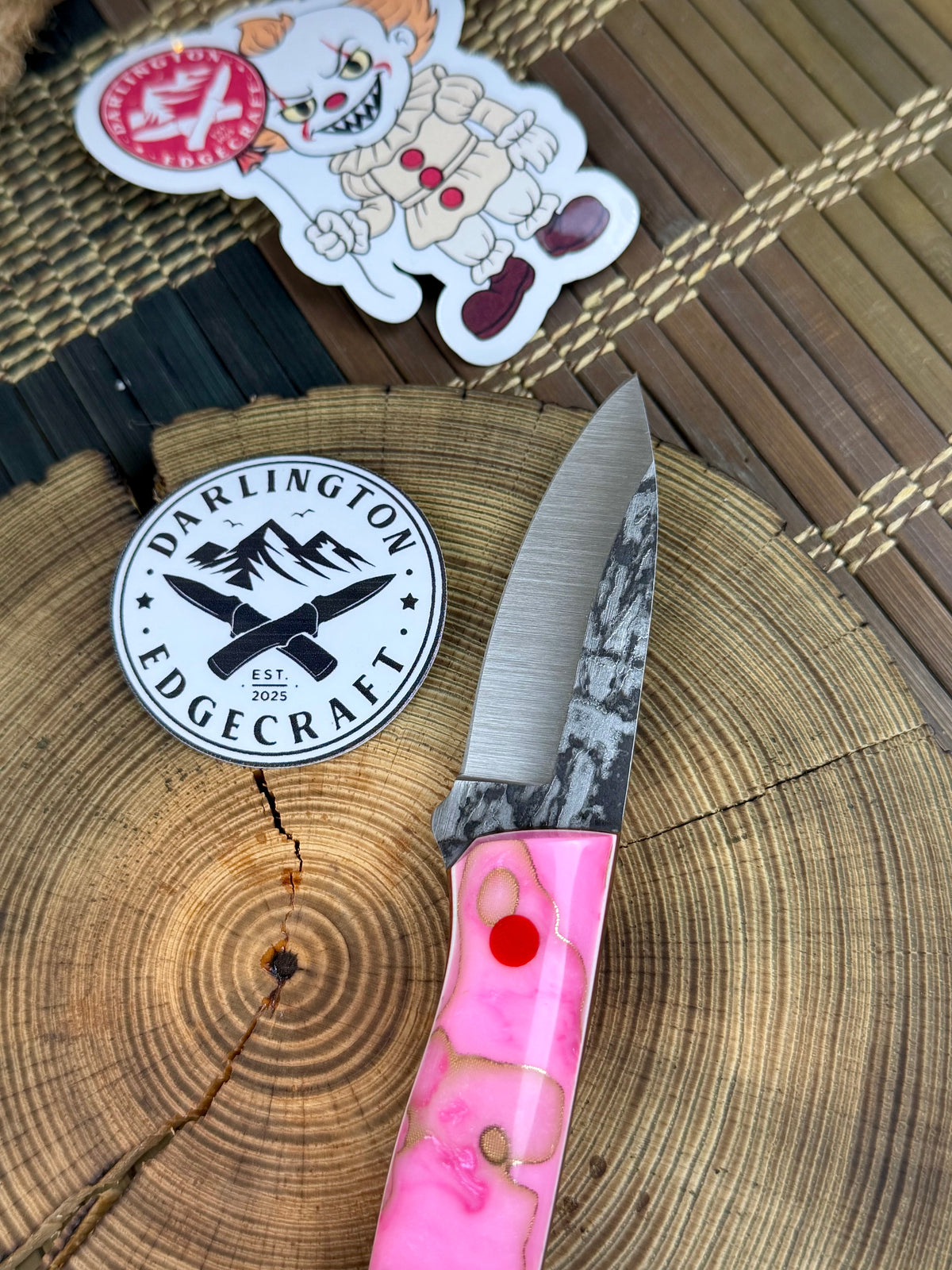 Kermit The Kephart - Pink J.Hue Customs “Resin Chaos” with Copper Mesh - Tapered A2