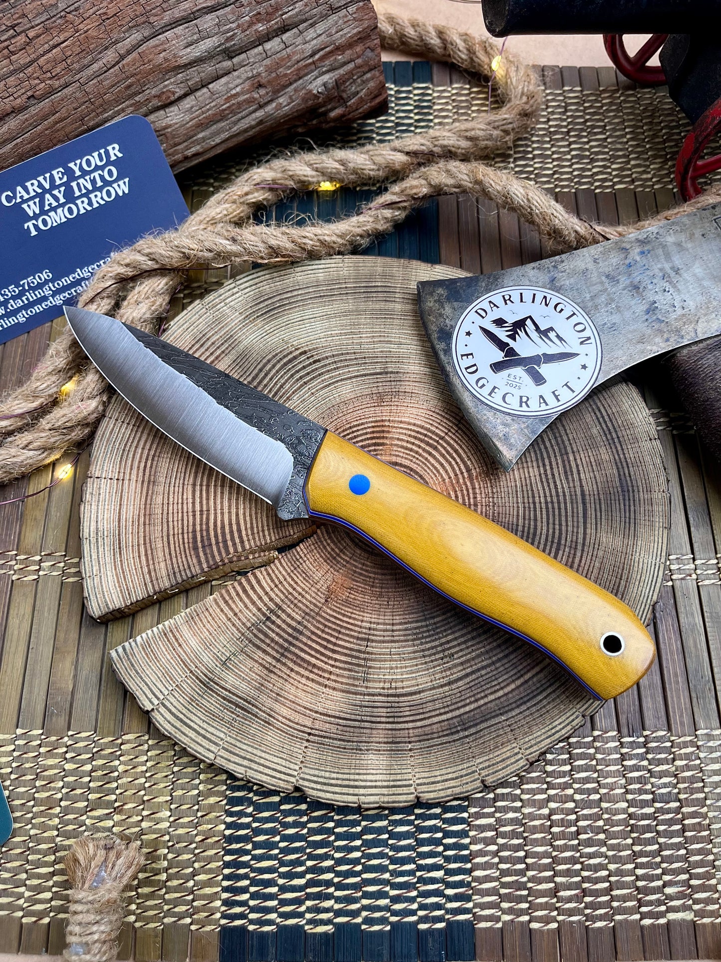 Candyman - Vintage Linen Micarta - Tapered A2
