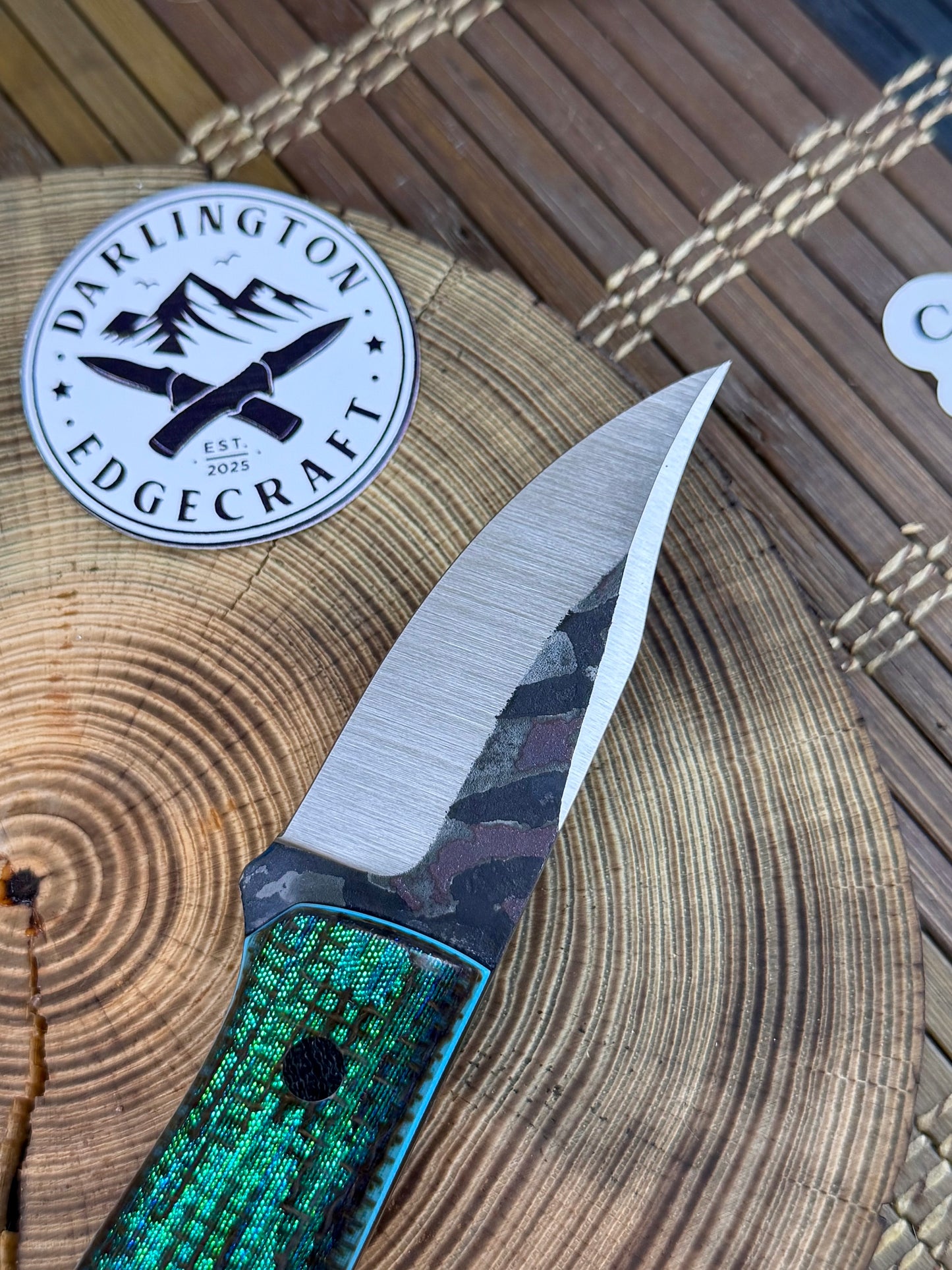 Scylla - Abalone Jute Micarta - Tapered Nitro V