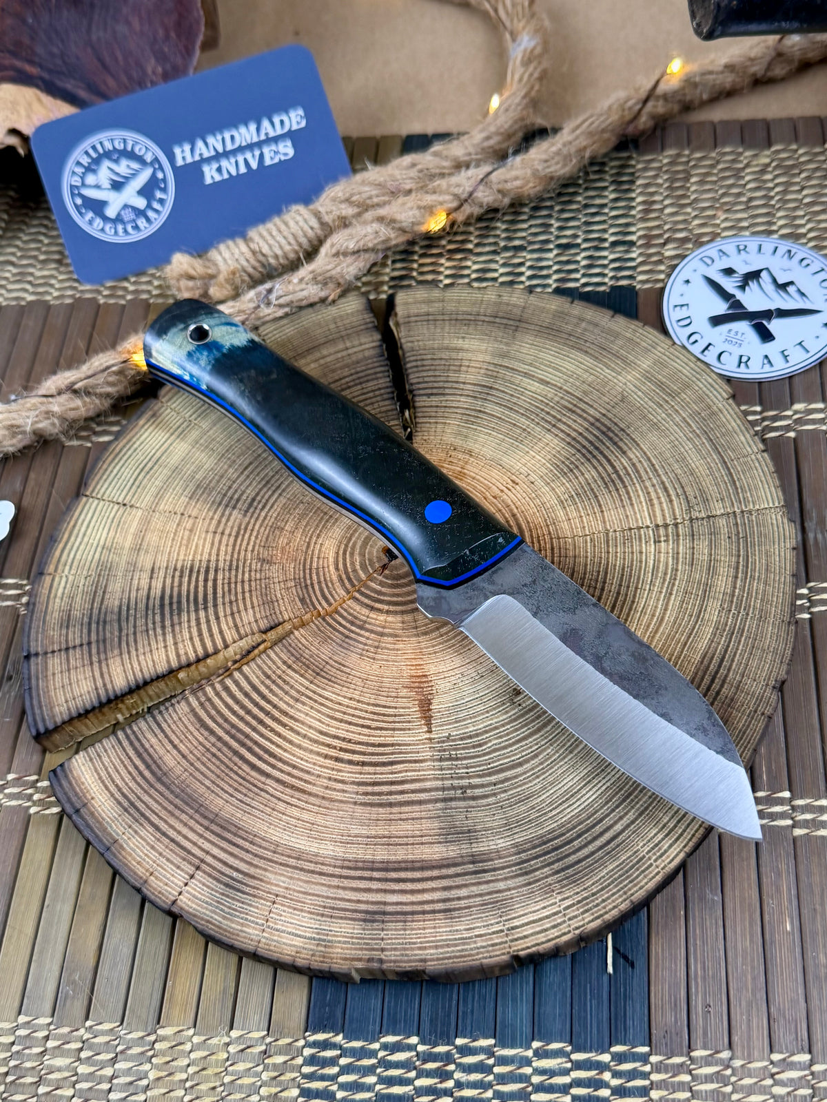 Rudolph - Green/Blue Stabilized Maple Burl - Tapered CPM154
