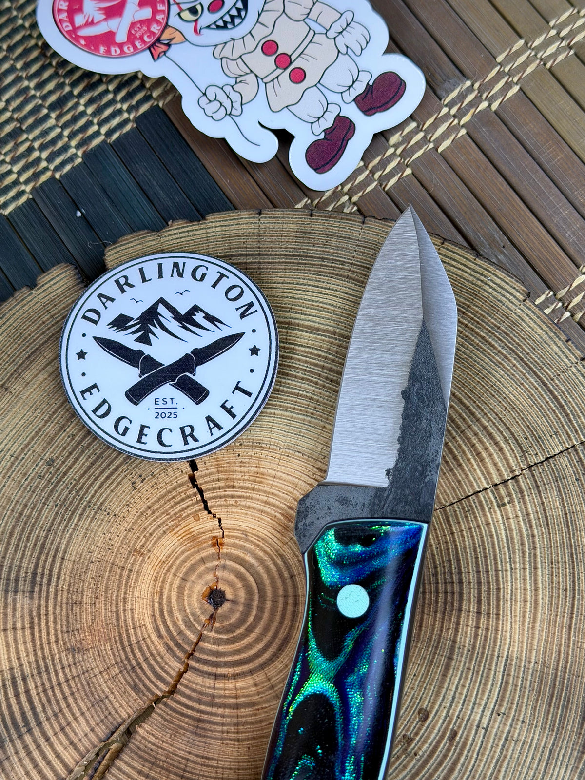 Big Foot - Abalone Burl Micarta - Tapered MagnaCut