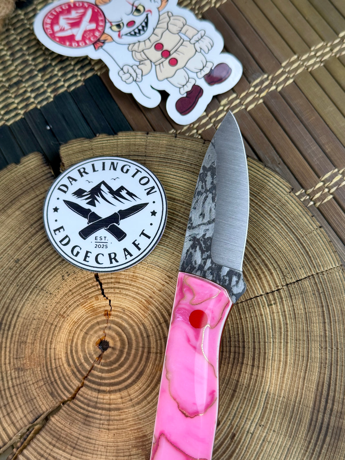 Kermit The Kephart - Pink J.Hue Customs “Resin Chaos” with Copper Mesh - Tapered A2