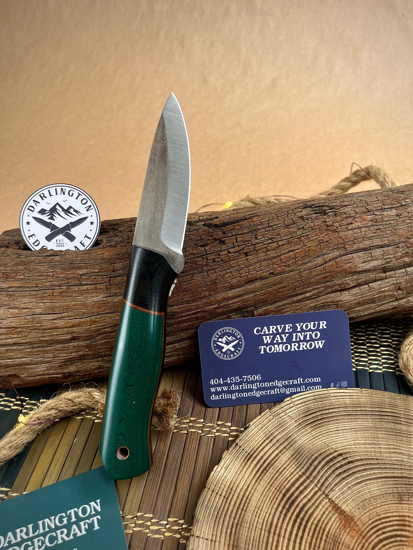 Candyman - Black Bolstered Emerald Paper - Tapered Nitro V
