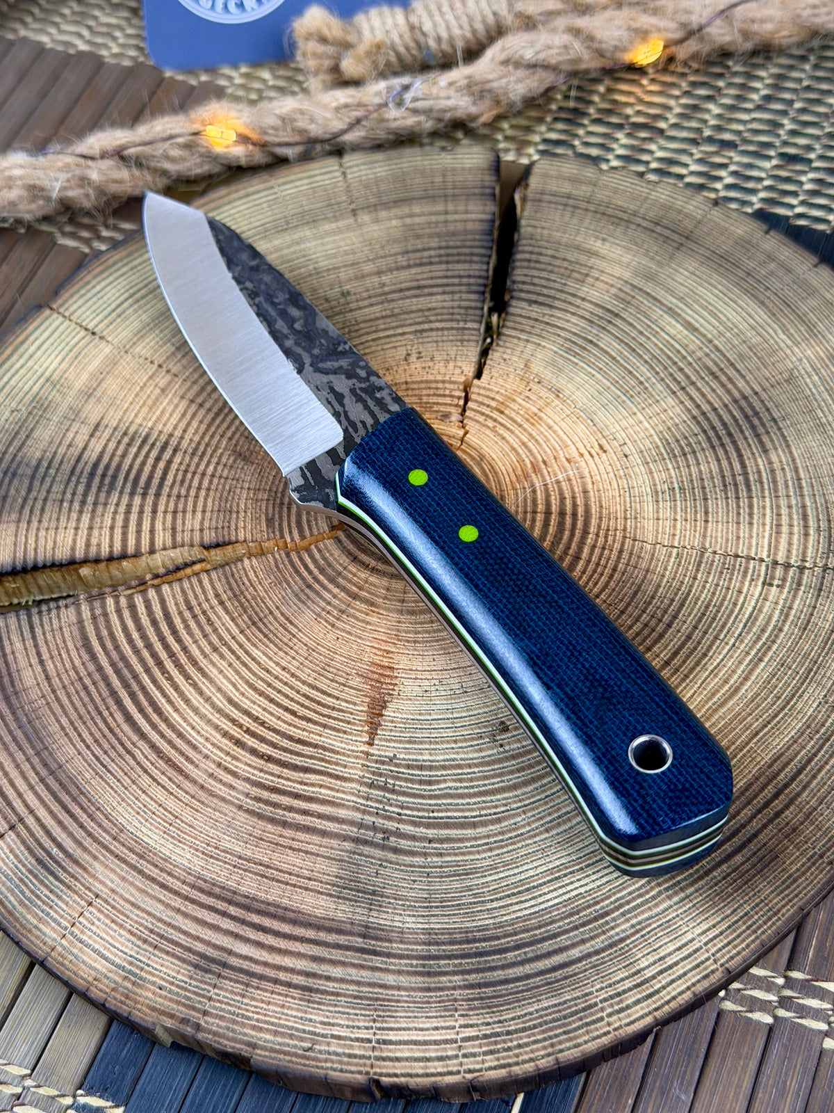 El Toro - Blue Canvas Micarta - Tapered A2