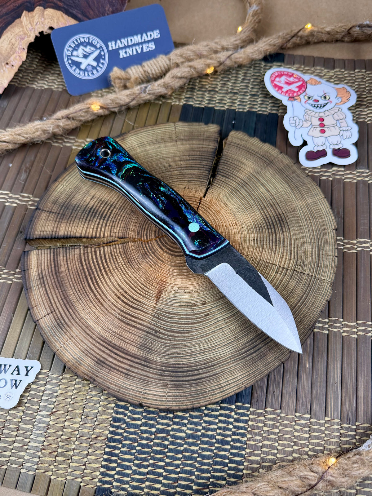 Big Foot - Abalone Burl Micarta - Tapered MagnaCut