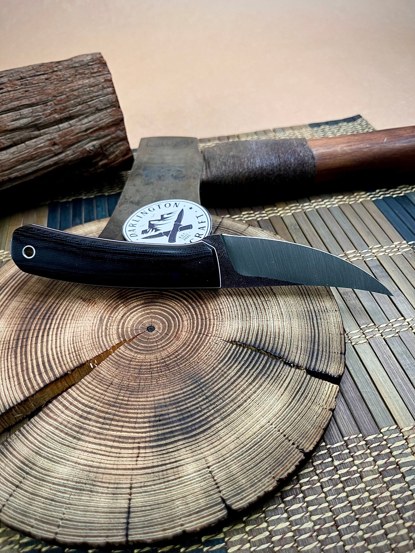 Quicksilver - Black Canvas Micarta - Tapered A2
