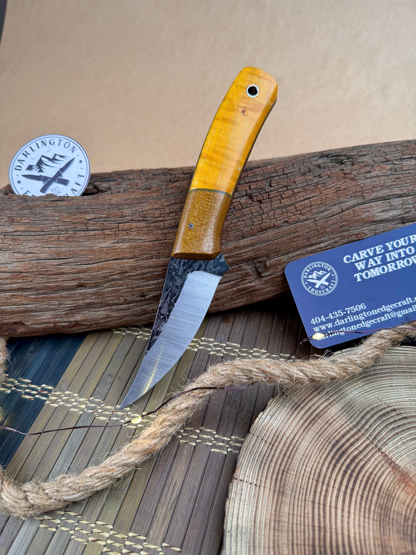 Quicksilver - Bolstered Yellow Curly Maple - Tapered A2