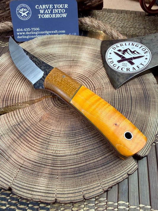 Quicksilver - Bolstered Yellow Curly Maple - Tapered A2