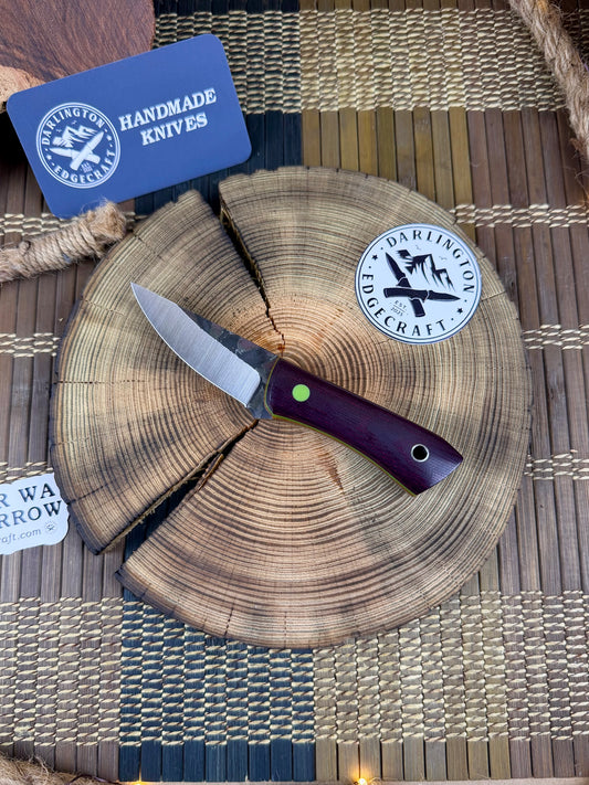 Silo - Burgundy Canvas Micarta - Tapered Nitro V