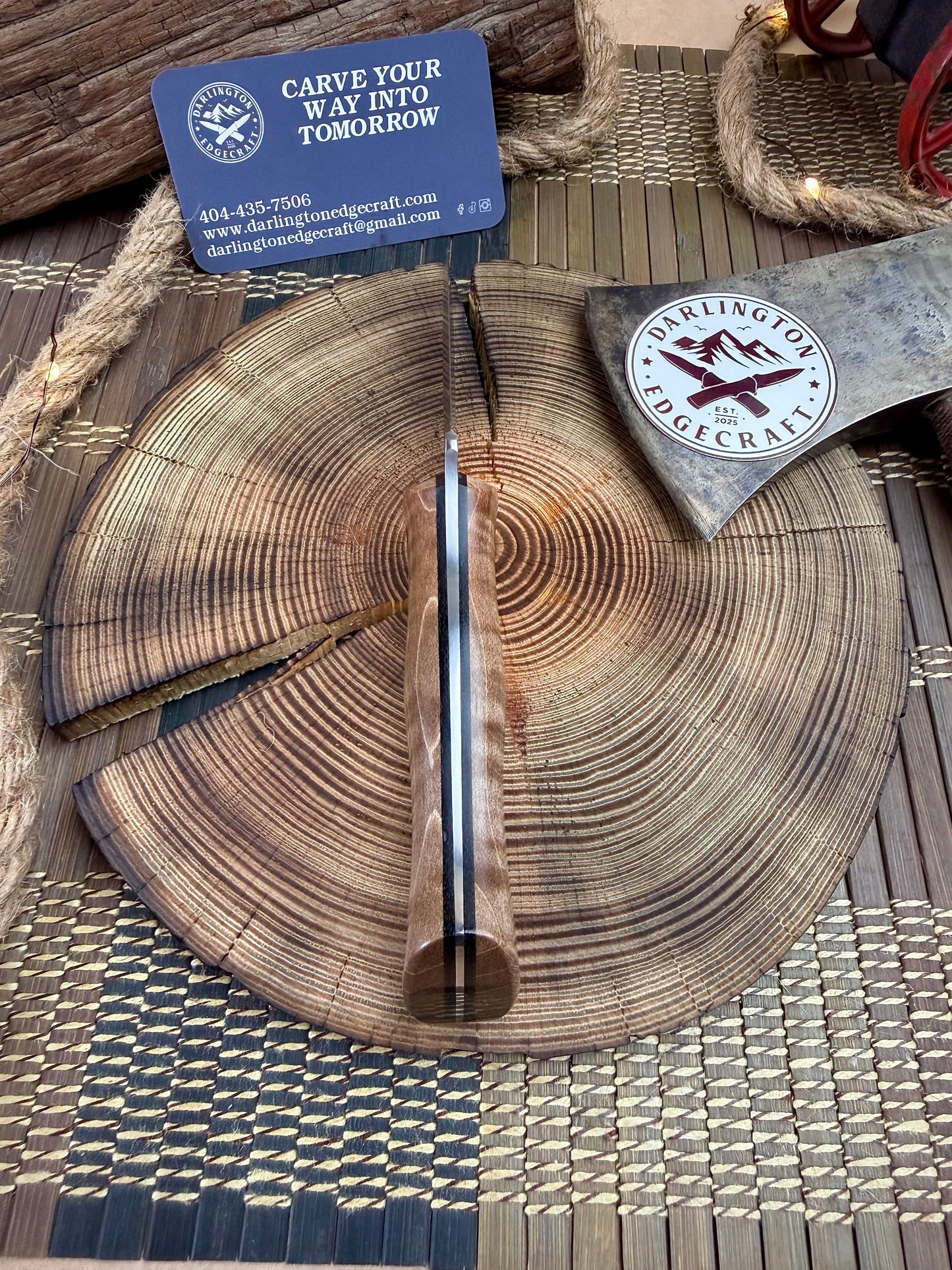 Scylla - Brown Curly Maple - Tapered Nitro V