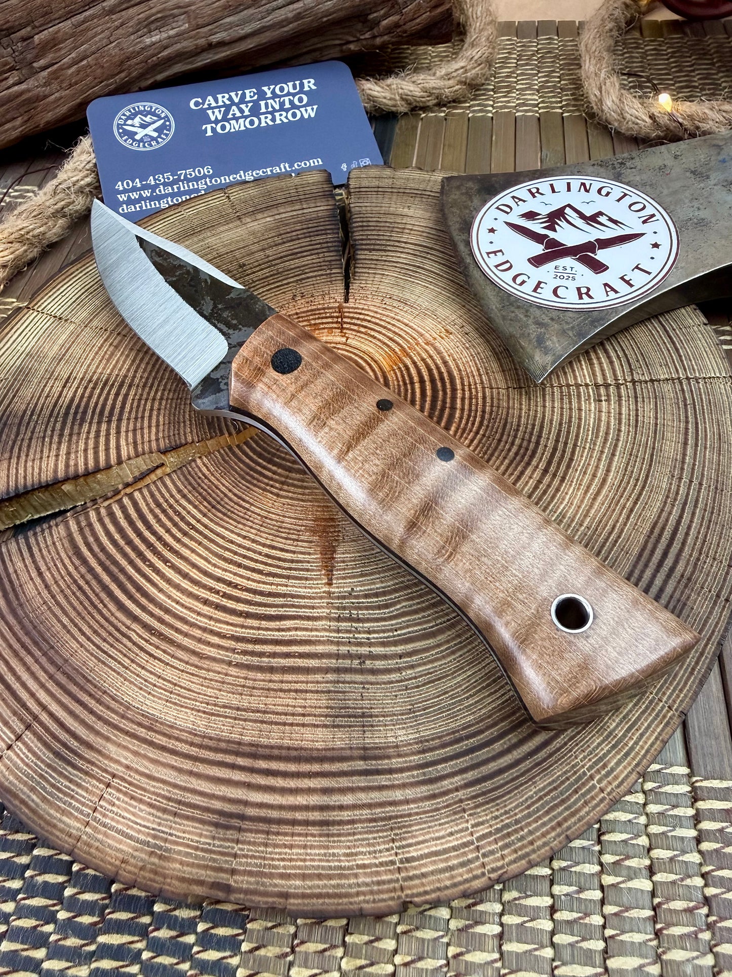 Scylla - Brown Curly Maple - Tapered Nitro V
