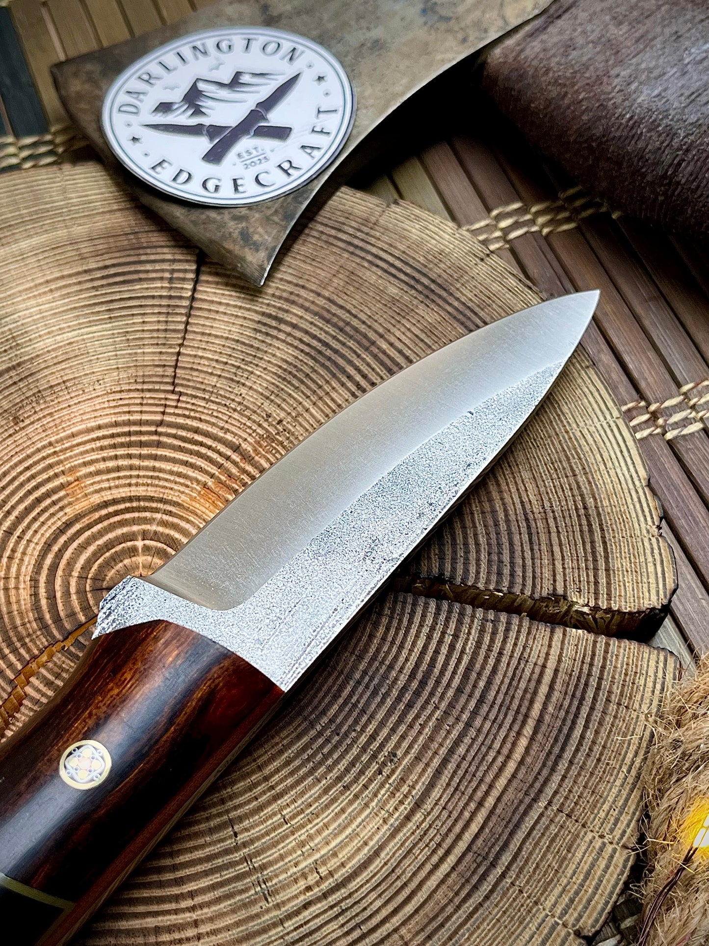 Candyman - Bolstered Espresso Micarta - Tapered CPM 154