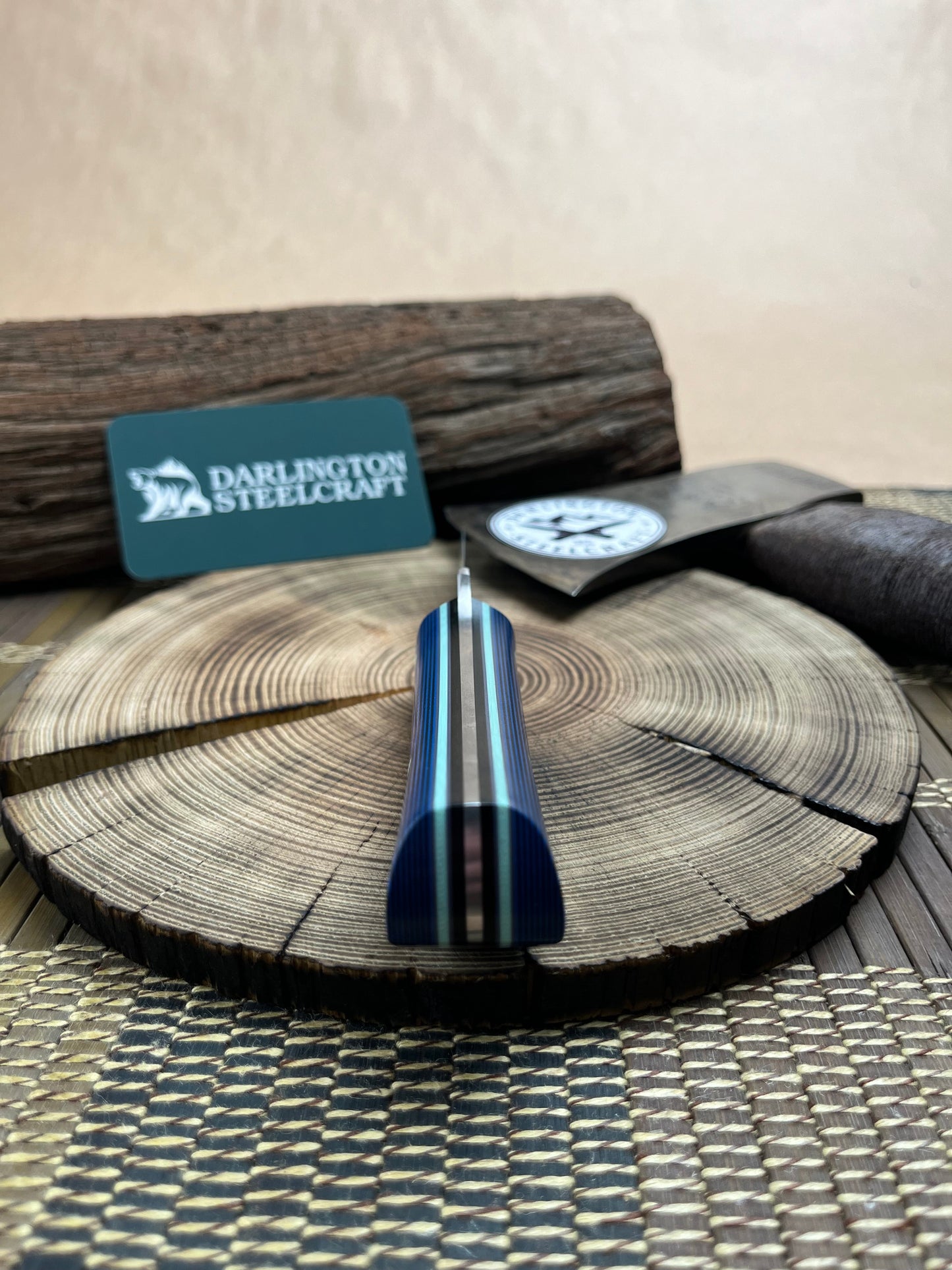 Sugar - Black and Blue G10 - Tapered 1084 Steel